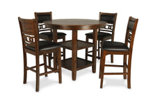 Load image into Gallery viewer, GIA ROUND COUNTER DINING 5 PC SET-BROWN