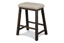 Load image into Gallery viewer, DERBY COUNTER TABLE & 4 STOOLS (SET) - CHOCOLATE