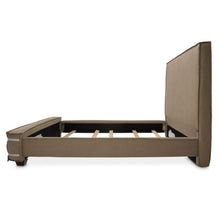 Load image into Gallery viewer, AICO Furniture Penninsula Queen Upholstered Bed in Khaki