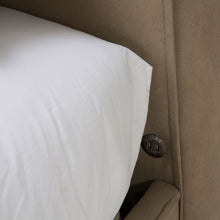 Load image into Gallery viewer, AICO Furniture Penninsula Queen Upholstered Bed in Khaki