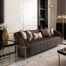 Load image into Gallery viewer, AICO Furniture Lisbon Sofa in Onyx Gold