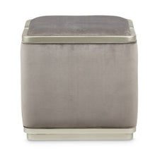 Load image into Gallery viewer, AICO Furniture Linea Ottoman in Silver Mist
