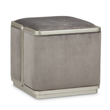 Load image into Gallery viewer, AICO Furniture Linea Ottoman in Silver Mist