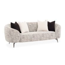 Load image into Gallery viewer, AICO Furniture Noir Sofa Cookie in Black Nickel