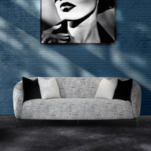 Load image into Gallery viewer, AICO Furniture Noir Sofa Cookie in Black Nickel