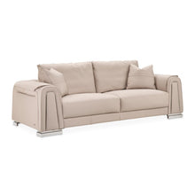 Load image into Gallery viewer, AICO Furniture Mia Bella Bergamo Sofa in Stainless Steel