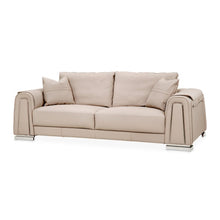 Load image into Gallery viewer, AICO Furniture Mia Bella Bergamo Sofa in Stainless Steel image