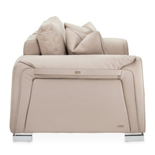 Load image into Gallery viewer, AICO Furniture Mia Bella Bergamo Loveseat in Stainless Steel