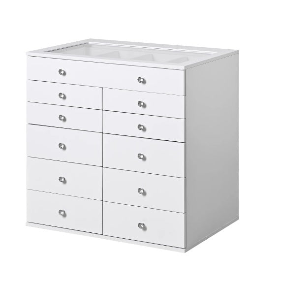 Impressions Vanity SlayStation Makeup Vanity Storage Drawer Unit with 9 Drawers (Bright White)