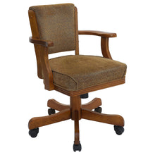 Load image into Gallery viewer, Mitchell Upholstered Game Chair Olive-brown and Amber image
