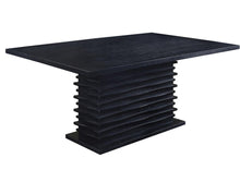 Load image into Gallery viewer, Stanton Rectangle Pedestal Dining Table Black image
