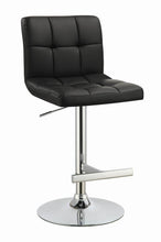 Load image into Gallery viewer, Lenny Adjustable Bar Stools Chrome and Black (Set of 2) image
