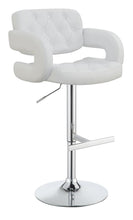 Load image into Gallery viewer, Brandi Adjustable Bar Stool Chrome and White image
