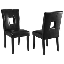 Load image into Gallery viewer, Shannon Open Back Upholstered Dining Chairs Black (Set of 2) image
