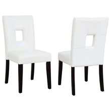 Load image into Gallery viewer, Shannon Open Back Upholstered Dining Chairs White (Set of 2) image
