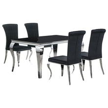 Load image into Gallery viewer, Carone 5 Pc Dining Sets Black
