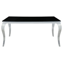 Load image into Gallery viewer, Carone Rectangular Dining Table Chrome and Black image
