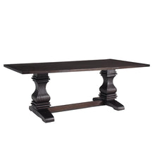 Load image into Gallery viewer, Parkins Double Pedestals Dining Table Rustic Espresso image
