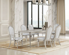 Load image into Gallery viewer, Evangeline Dining Table Set with Extension Leaf Ivory and Silver Oak
