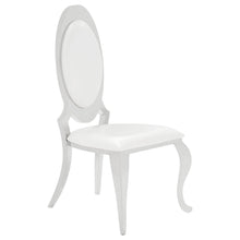 Load image into Gallery viewer, Anchorage Oval Back Side Chairs Cream and Chrome (Set of 2) image
