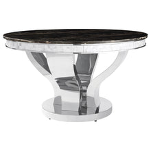 Load image into Gallery viewer, Anchorage Round Dining Table Chrome and Black image
