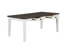 Load image into Gallery viewer, Kingman 4-drawer Dining Table Espresso and White image
