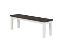 Load image into Gallery viewer, Kingman Rectangular Bench Espresso and White image
