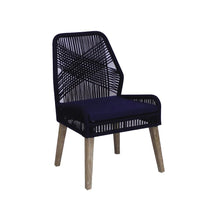 Load image into Gallery viewer, Nakia Woven Rope Dining Chairs Dark Navy (Set of 2) image
