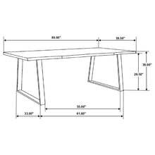Load image into Gallery viewer, Ditman Live Edge Dining Table Grey Sheesham and Black image
