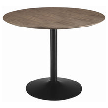 Load image into Gallery viewer, Cora Round Dining Table Walnut and Black image
