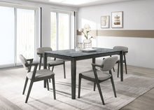 Load image into Gallery viewer, Stevie Rectangular Dining Set Grey and Black image

