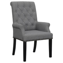 Load image into Gallery viewer, Alana Upholstered Tufted Arm Chair with Nailhead Trim image

