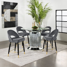 Load image into Gallery viewer, Ellie 5-piece Pedestal Counter Height Dining Room Set
