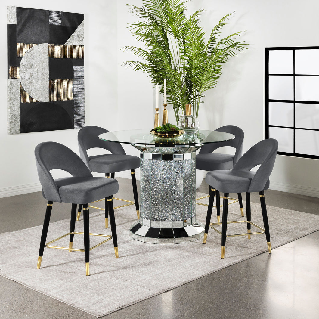 Ellie 5 Pc Counter Height Dining Sets Gray