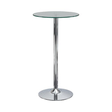 Load image into Gallery viewer, Abiline Glass Top Round Bar Table Chrome image
