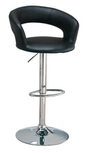 Load image into Gallery viewer, Barraza 29&quot; Adjustable Height Bar Stool Black and Chrome image
