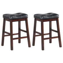 Load image into Gallery viewer, Donald Upholstered Counter Height Stools Black and Cappuccino (Set of 2) image
