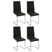 Load image into Gallery viewer, Broderick Upholstered Side Chairs Black and White (Set of 4) image
