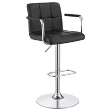 Load image into Gallery viewer, Palomar Adjustable Height Bar Stool Black and Chrome image
