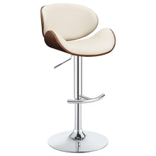 Load image into Gallery viewer, Harris Adjustable Bar Stool Ecru and Chrome image

