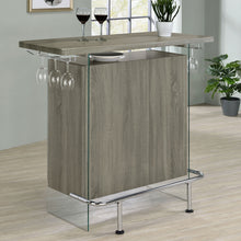 Load image into Gallery viewer, Acosta Rectangular Bar Unit with Footrest and Glass Side Panels image
