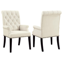 Load image into Gallery viewer, Alana Tufted Back Upholstered Arm Chair Beige image
