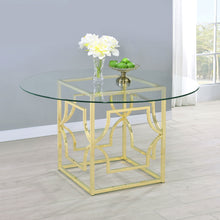 Load image into Gallery viewer, Starlight Round Glass Top Dining Table

