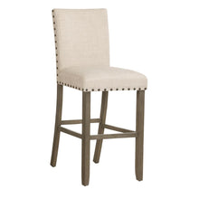 Load image into Gallery viewer, Ralland Upholstered Bar Stools with Nailhead Trim Beige (Set of 2) image
