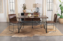 Load image into Gallery viewer, Topeka Dining Set Mango Cocoa and Gunmetal image
