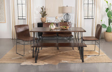 Load image into Gallery viewer, Topeka Dining Set Mango Cocoa and Gunmetal
