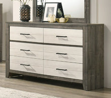 Load image into Gallery viewer, Crown Mark Furniture Rhett 6 Drawer Dresser in Gray
