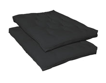 Load image into Gallery viewer, 7.5&quot; Deluxe Innerspring Futon Pad Black image
