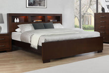 Load image into Gallery viewer, Jessica Queen Bed with Storage Headboard Cappuccino image
