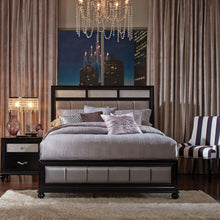 Load image into Gallery viewer, Barzini California King Upholstered Bed Black and Grey image
